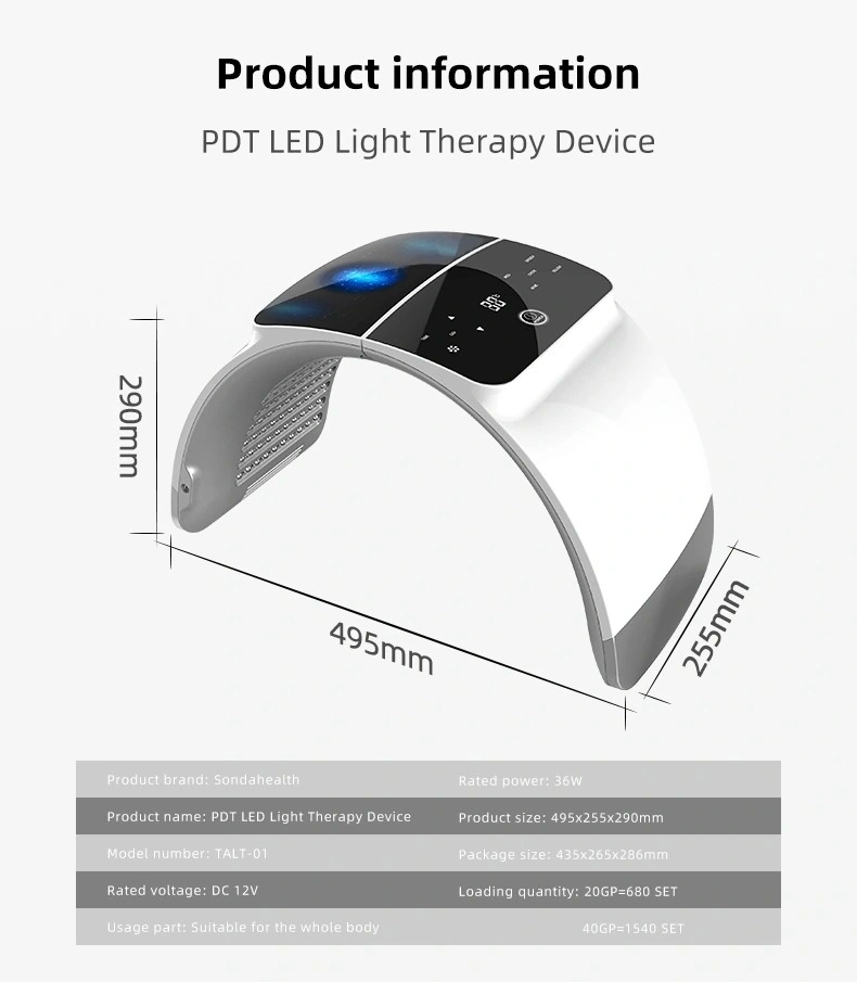 Hot Infrared PDT LED Light Photon Therapy Foldable Facial Skin Care Beauty Machine